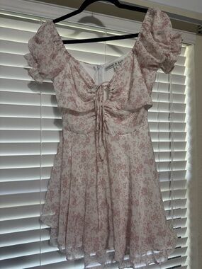 Allison & Elle Pink Floral Mini Dress